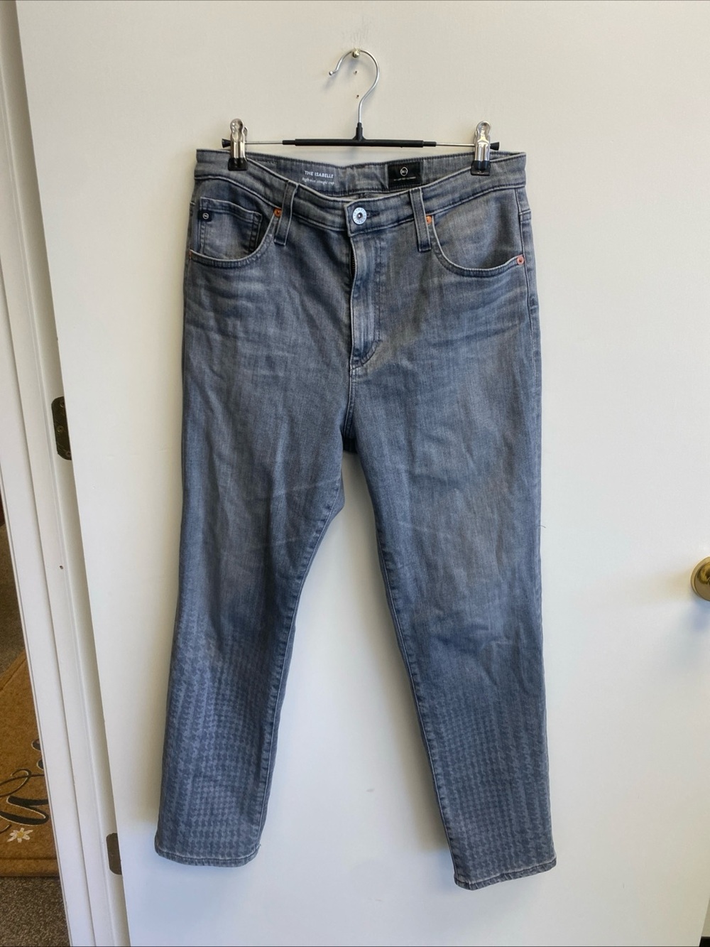 AG Women's Straight-Leg Jeans in Faded Gray
